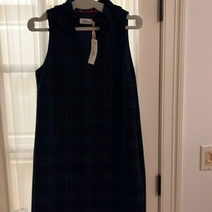 Vineyard vines black watch plaid holiday dress